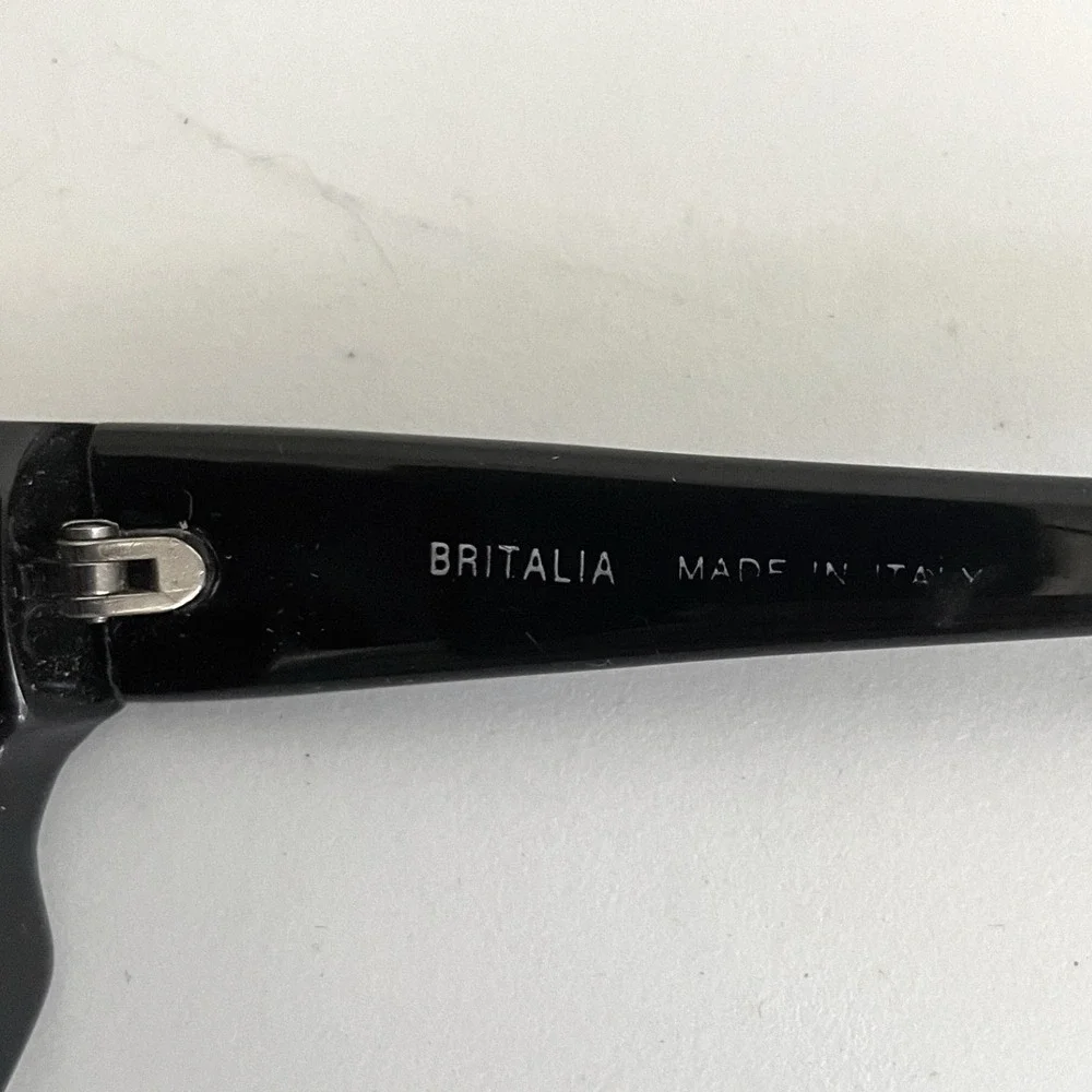 Vintage Glasses Frames Only Britalia Italia Made‎ Italy 234 C-3 Black 80s design